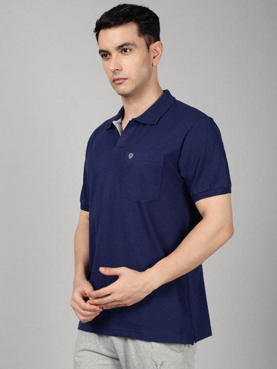 Lux Cozi Polo Collar Combed Cotton Lounge T-shirts