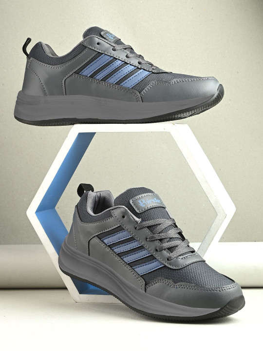 BIRDE Men Colourblocked Round Toe Lace Ups Sneakers