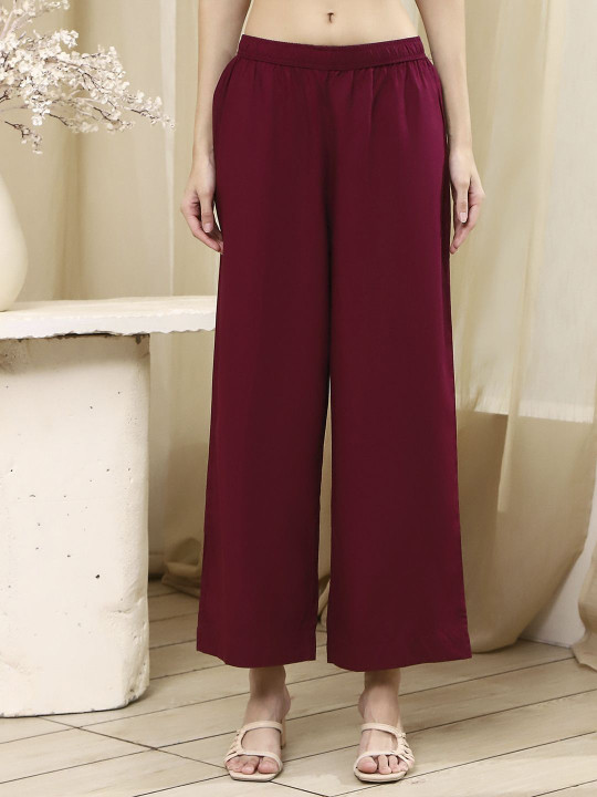 Biba Women Wide Leg Ethnic Palazzo