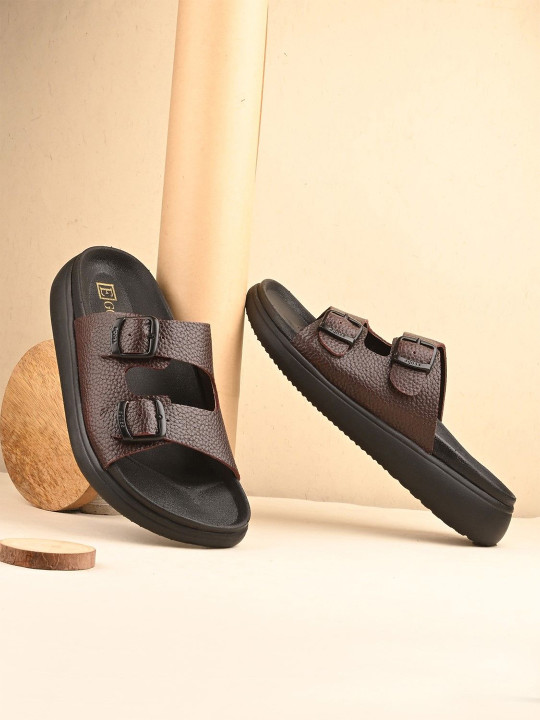 Egoss Men Leather Comfort Sandals