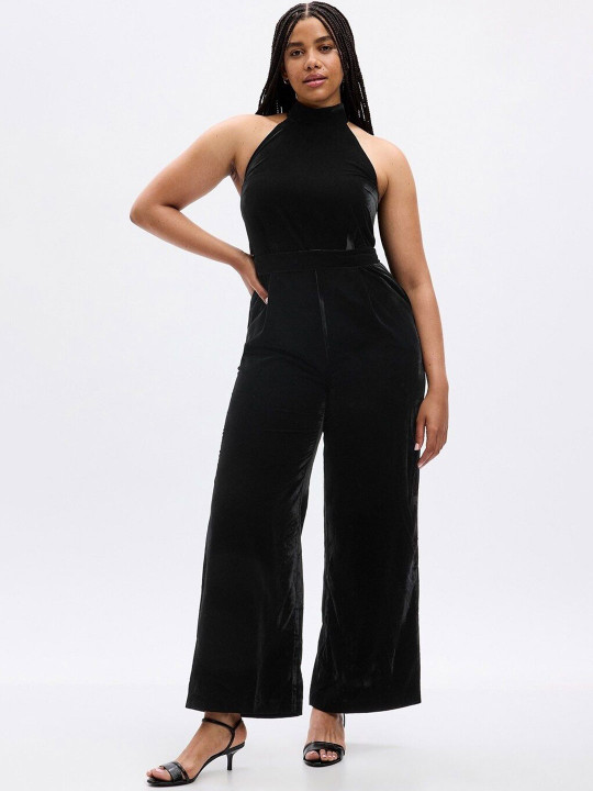 GAP Women Halter Neck Basic Jumpsuit