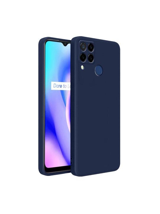 LIRAMARK Realme C15 Silicone Soft Back Cover Case