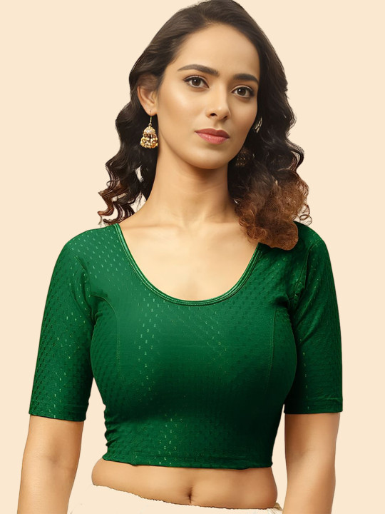 SHREEJI DESIGNER Woven Design Saree Blouse