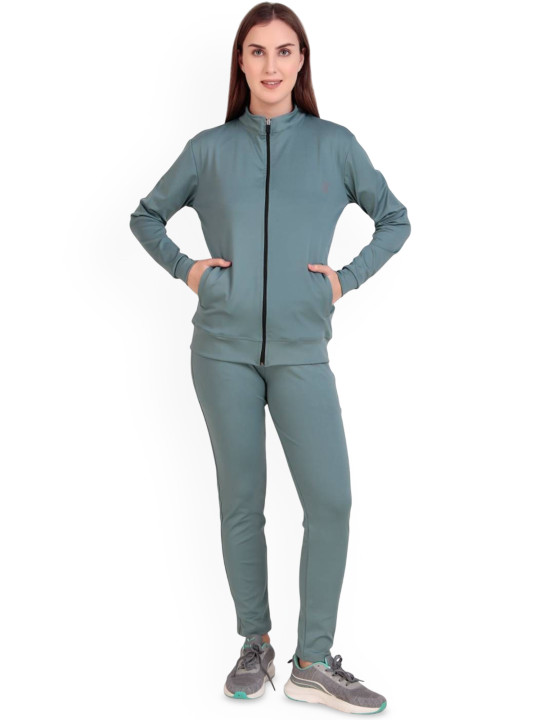 Toxic ADDICTION Women Mock Collar Neck Stylish Tracksuit