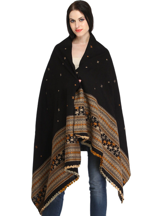 Exotic India Women Embroidered Shawl