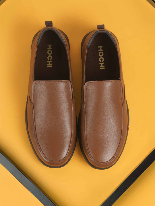 Mochi Men Leather Formal Loafers