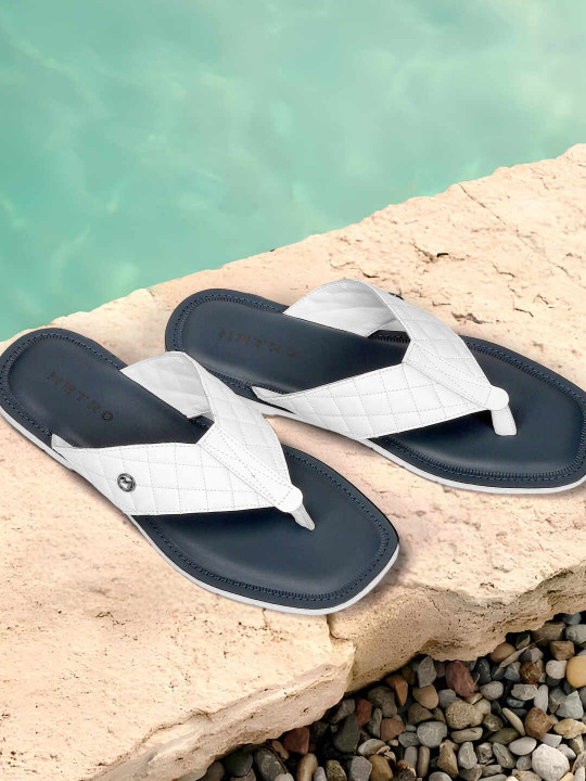 Metro Men Leather Comfort Sandals
