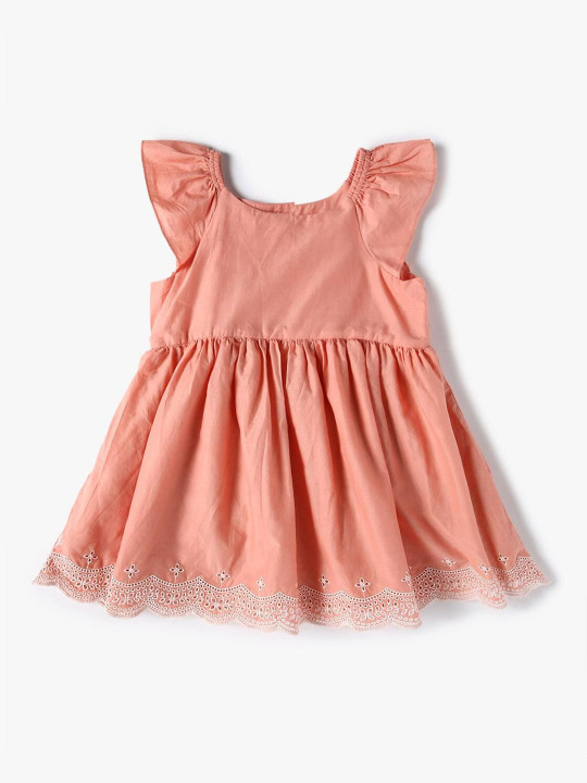 GAP Girls Embroidered Fit & Flare Dress
