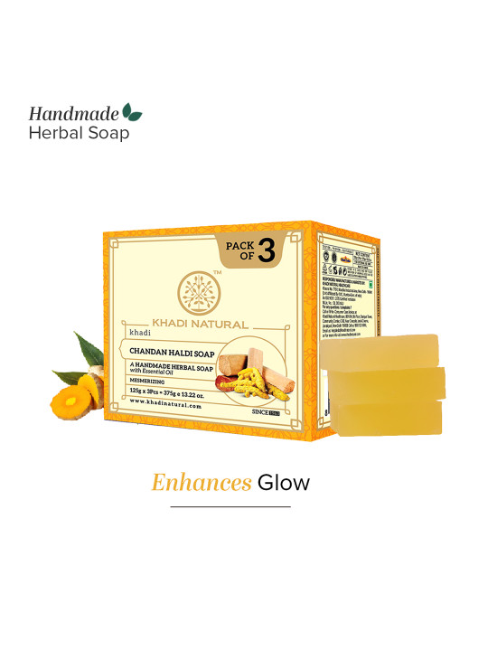 Set Of 3 Chandan Haldi Soaps