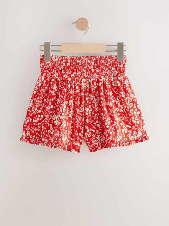 NEXT Girls Mid-Rise Floral Printed Shorts
