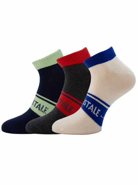 Aeropostale Men Pack Of 3 Low Cut Ankle Length Socks