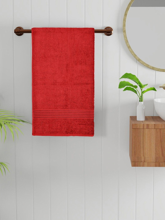 Bichauna Red 1 Cotton 400 GSM Bath Towel