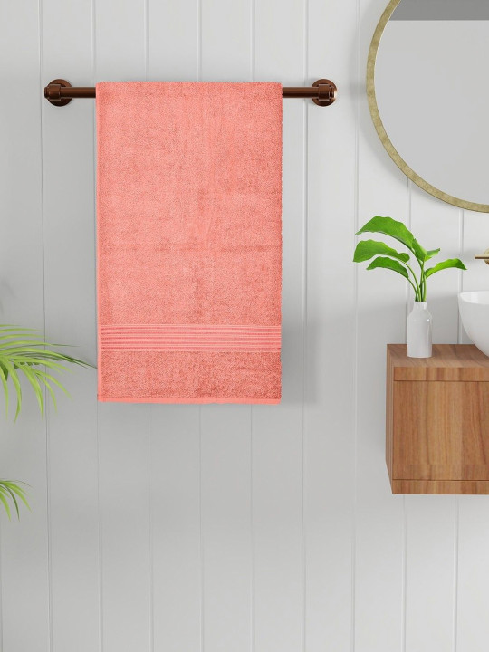 Bichauna Pink Cotton 400 GSM Bath Towel