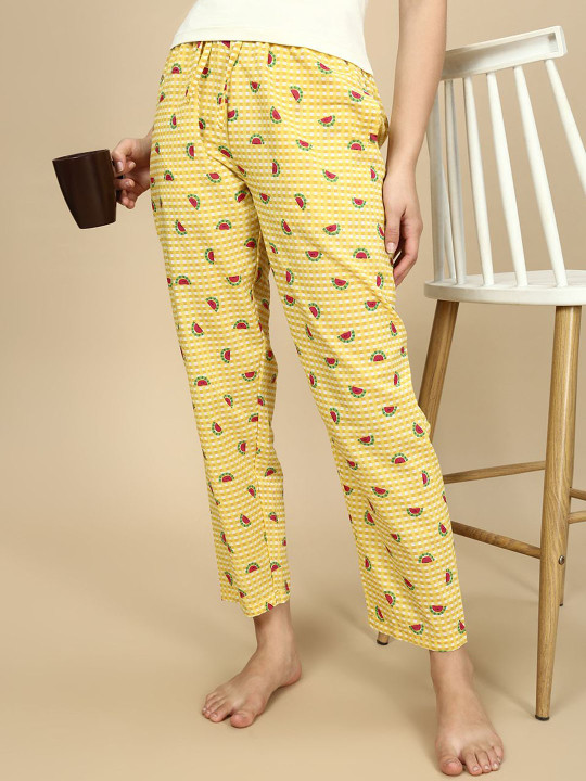 PYNK Relaxed-Fit Straight-Leg Mid--Rise Lounge Pants