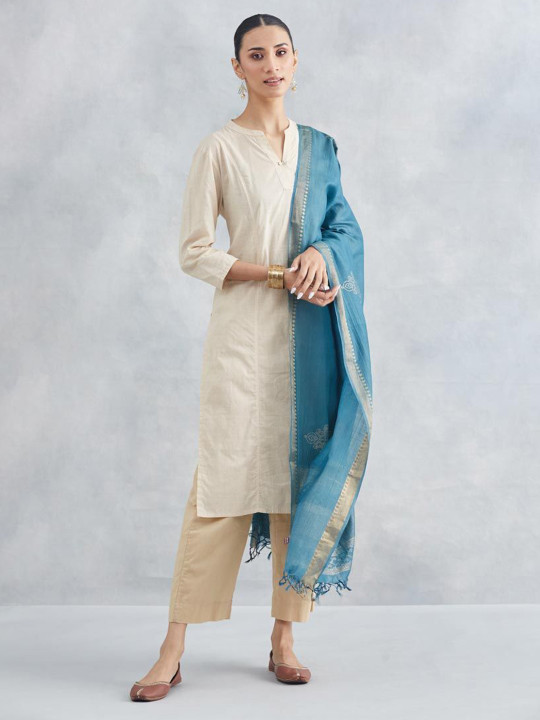 Fabindia Hand Block Printed Dupatta