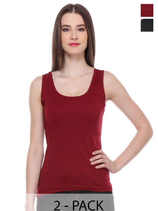 BAESD Women Pack Of 2 Cotton Top
