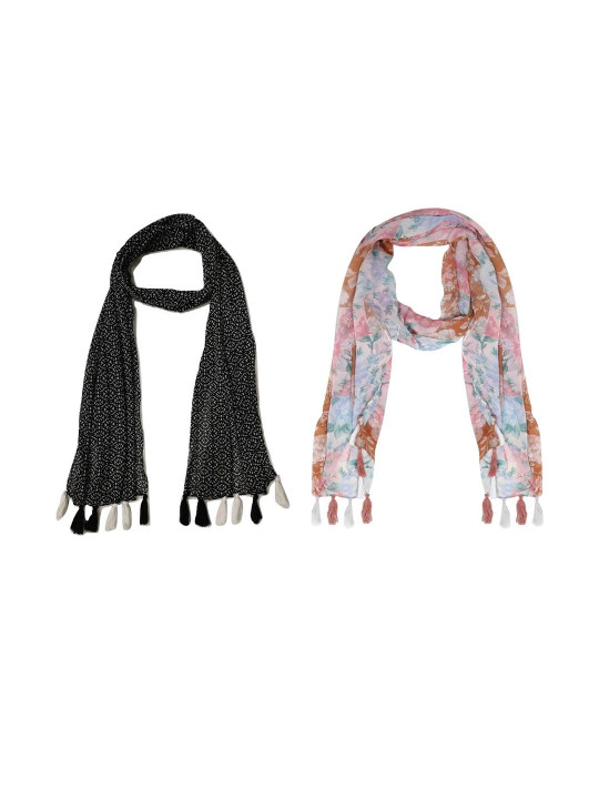 StoleVilla Floral Chiffon Stoles