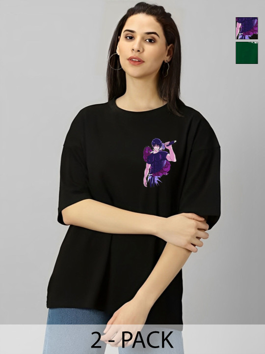 SZN Women Printed T-shirt - 2pcs