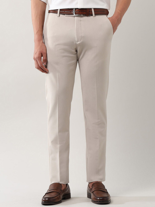 Arrow Men Mid-Rise Slim Fit Formal Trousers