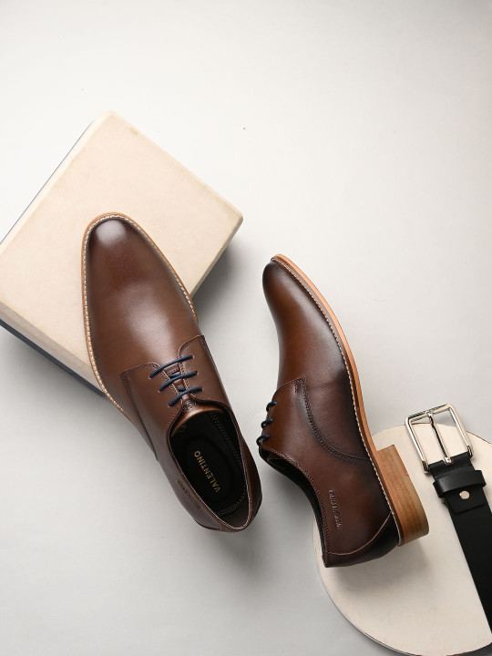 Valentino Men Genuine Leather Formal Derbys