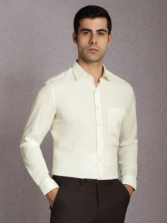 Louis Philippe Roll-Up Sleeves Slim Fit Formal Shirt