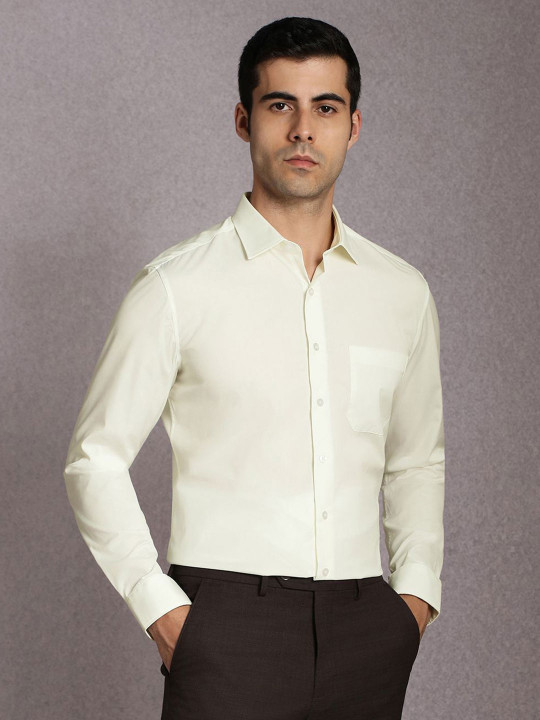Louis Philippe Roll-Up Sleeves Slim Fit Formal Shirt