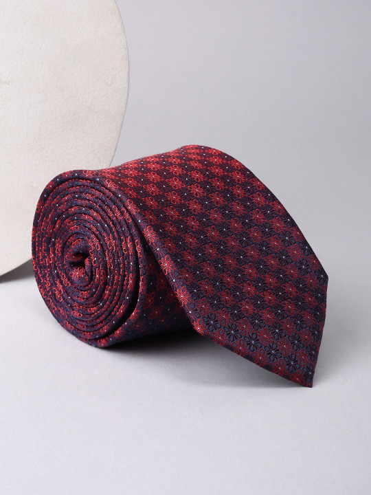 Louis Philippe Men Woven Design Broad Tie
