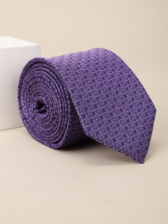 Louis Philippe Men Woven Design Ascot Tie