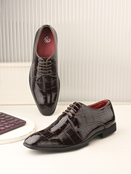 House of Pataudi House Of Pataudi Men Formal Lace Up Derbys