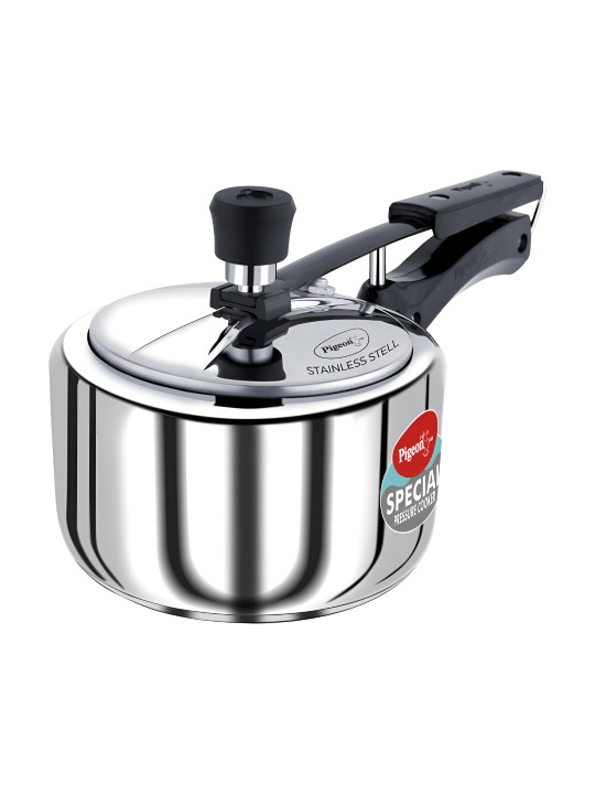 Pigeon Silver-Toned 2025 Stainless Steel Dishwasher Safe Pressure Cooker