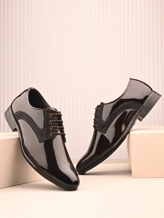 INVICTUS Men Leather Formal Derbys