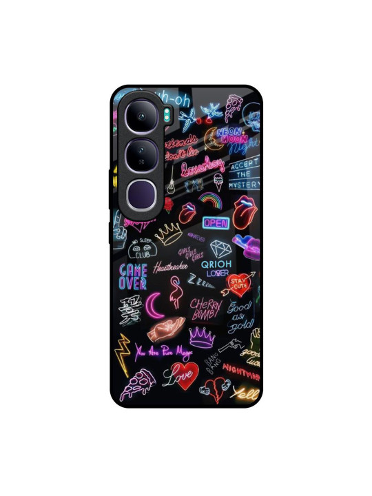 QRIOH Quirky Printed Vivo Y300 5G Back Case Mobile Accessories