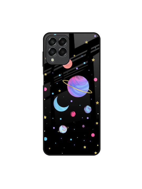 QRIOH Geometric Printed Samsung Galaxy M33 5G Back Case Mobile Accessories