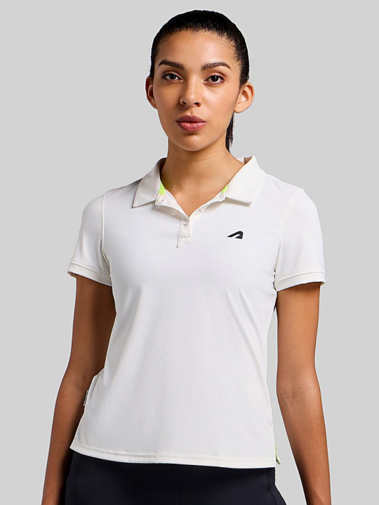 BOLDFIT Women Polo Collar Dry Tech T-shirt