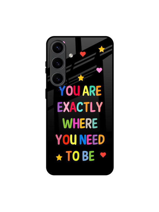 QRIOH Typography Printed Samsung Galaxy S24 5G Back Case Mobile Accessories