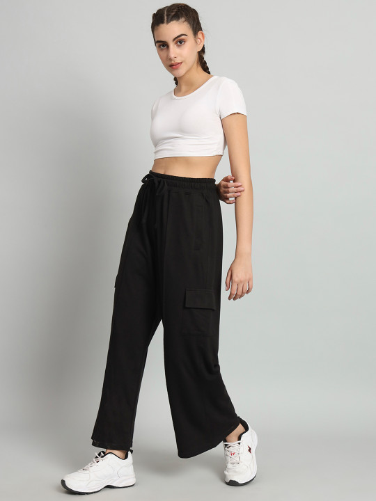 MKH Women Mid-Rise Cargo Track Pant