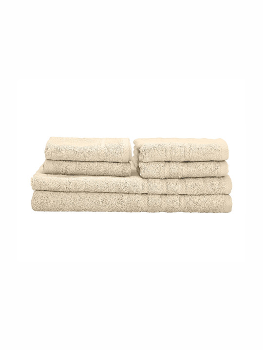 The Happy Pod 6 Piece Brown 530 GSM High Absorbent Bamboo Towel Set