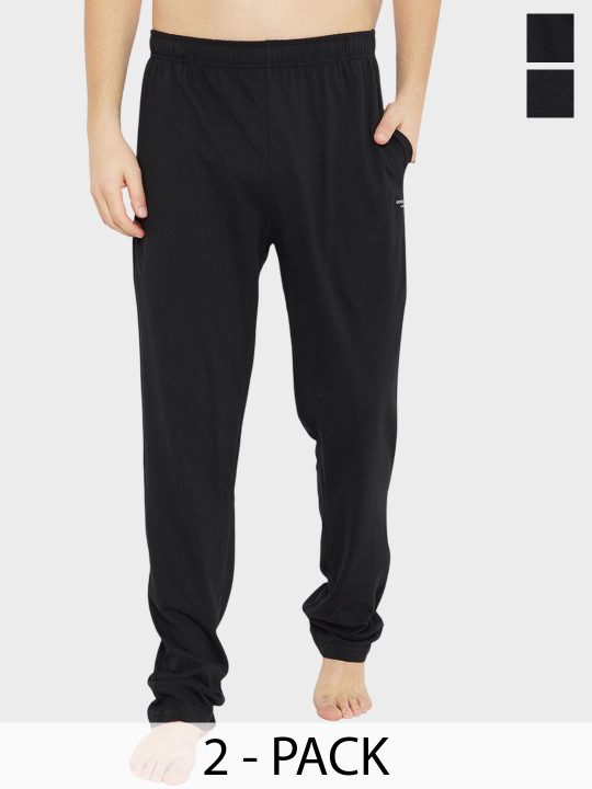 Bishop Cotton Men Pack of 2 Mid Rise Lounge Pants