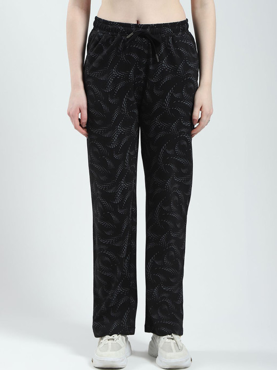 Monte Carlo Women Graphic Printed Mid-Rise Track Pants