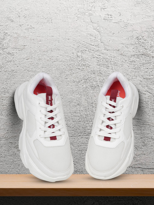 EZOK Men Lace-Ups Round Toe Sneakers