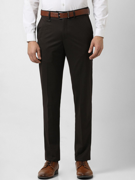 Van Heusen Men Slim Fit Formal Trousers