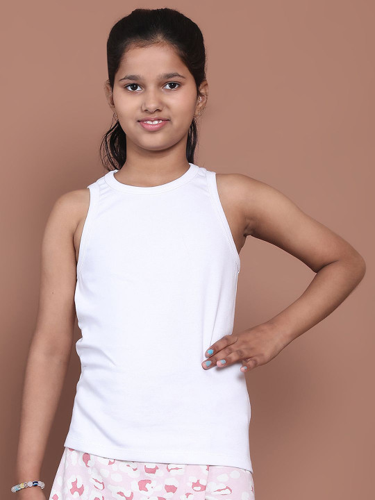 Rute Girl's Pure Cotton Tank Top