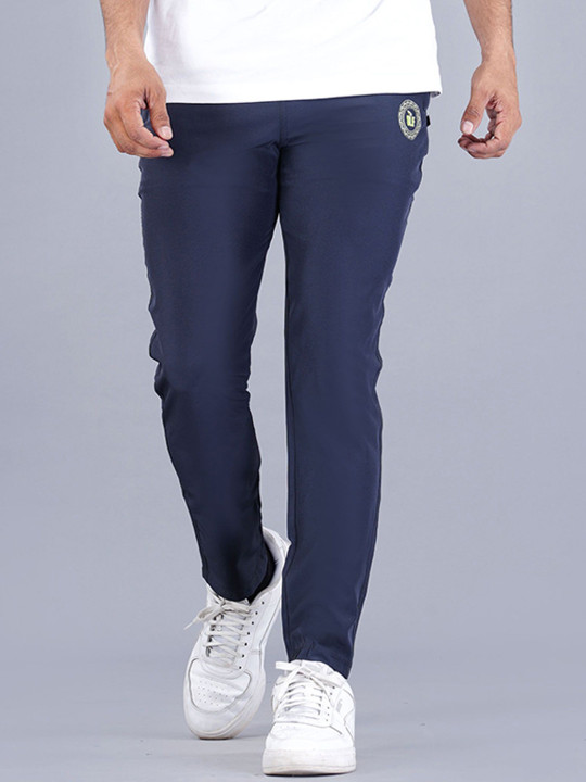 SLF INDIA Men Logo Printed Slim-Fit Mid-Rise Track Pant
