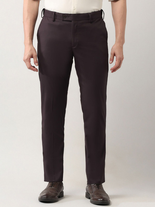 Arrow autoflex Men Regular Fit Mid-Rise Classic Trousers