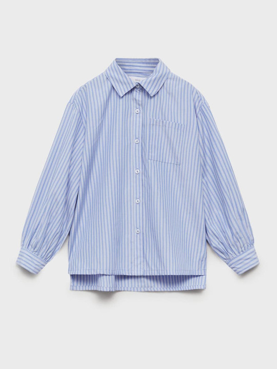 Mango Kids Girls Striped Casual Shirt