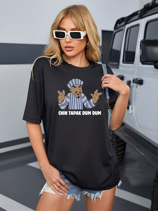 Moda Rapido Women Drop-Shoulder Sleeves T-shirt