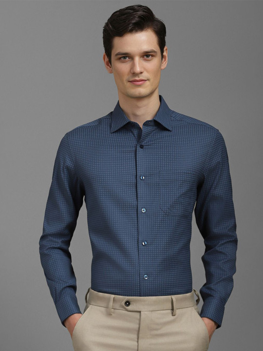 Louis Philippe Men Printed Formal Shirt
