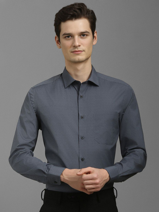 Louis Philippe Men Printed Formal Shirt