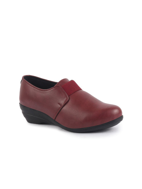 FAUSTO Women Elastic Strap Wedge Formal Slip-On