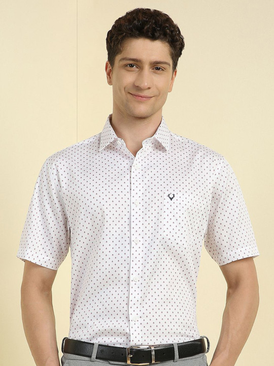 Allen Solly Men Slim Fit Printed Formal Shirt